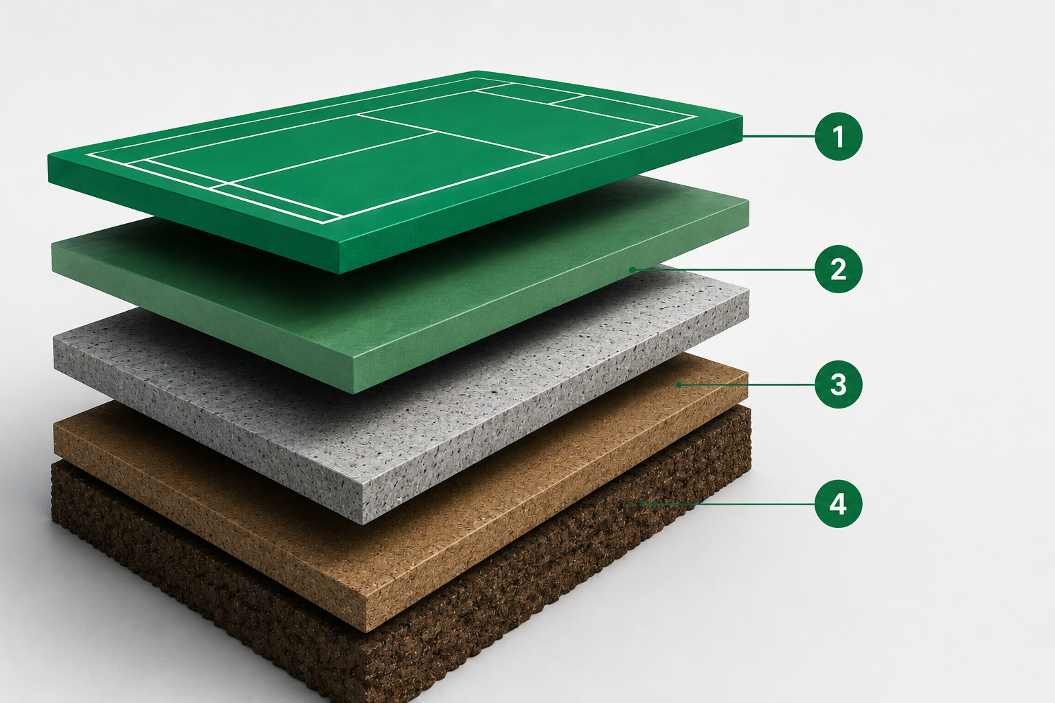 Badminton Court Layers